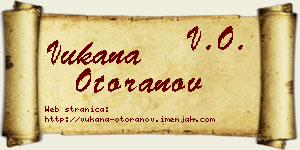 Vukana Otoranov vizit kartica